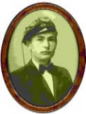 Gerahmtes Foto von Wilhelm Wilhelmsen als Schüler um 1942, aus dem Besitz seiner 2025 verstorbenen Schwester Margaret